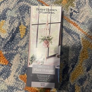 New White Macrame Plant Hanger Better Homes & Gardens